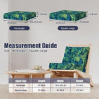 8Pcs Outdoor Cushion Covers, Stretch Patio Furniture Couch Chair Slipcovers | - Image 2