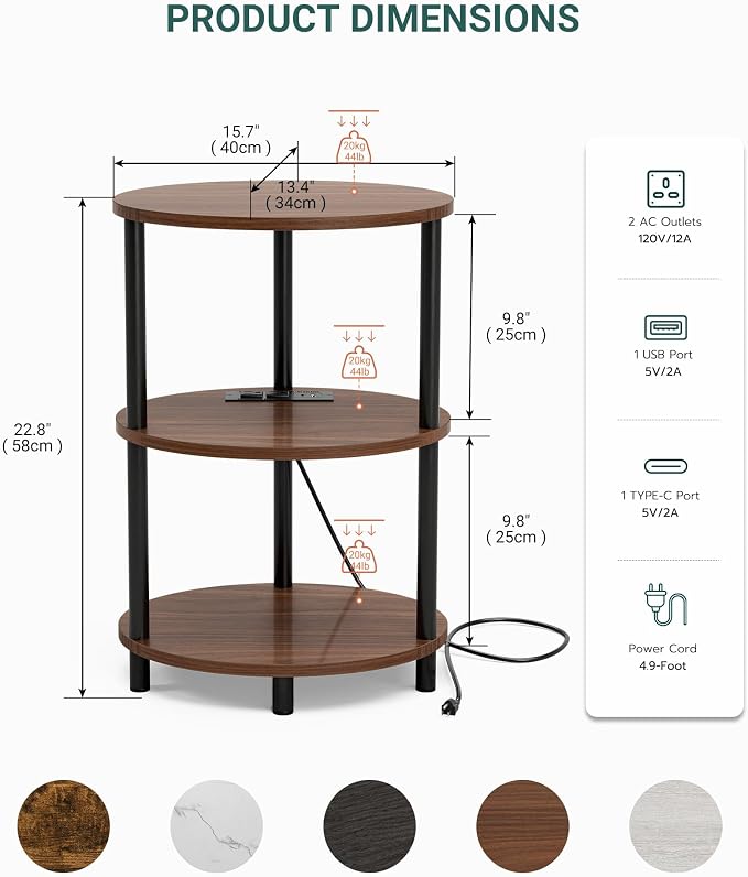 Small Round Side Table - Image 2