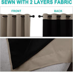 NICETOWN 100% Blackout Blinds, Laundry Room Decor Window Treatment Curtains - Image 5