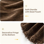 2 Pieces Sectional Couch Covers L Shaped Cover L Coffee | Thick Washable Fabric - Image 7