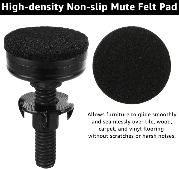 20Pack Adjustable Leveling Feet, 3/8”-16 Thread Heavy Duty Furniture Levelers - Image 3