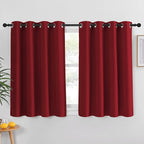 NICETOWN Burgundy Blackout Curtain Grommet by NICETOWN