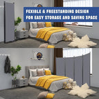 Room Divider 6FT Portable Room Dividers and Folding Privacy Screens, 4 Panel - Image 5