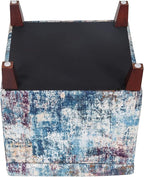 Adeco 18 Inch High Cube Ottoman Storage, Linen Chair Foot Stools, Upholstered - Image 10