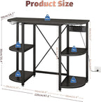 METYERRY Mini Fridge Cabinet Stand - Image 3