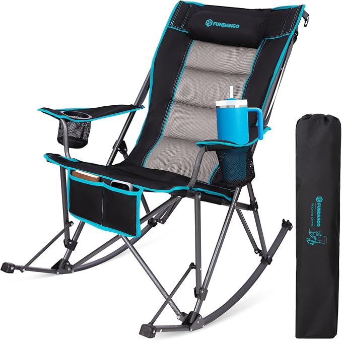 FUNDANGO Oversized Rocking Camping Chair by FUNDANGO