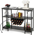 Giantex Wine Rack Freestanding Floor, Bar Cabinet by Giantex
