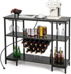 Giantex Wine Rack Freestanding Floor, Bar Cabinet by Giantex