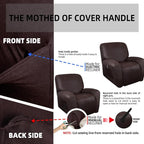 ANARACHON Leather Look Recliner Chair Covers Stay in Place 4-Piece Recliner - Image 7