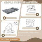 Folding Sofa Bed, Convertible Sleeper Chair - Image 6