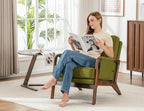 Mid Century Modern Chair Set of 2, Upholstered Lounge Arm Chair - Image 3