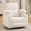 Rocking Chair Nursery with Adjustable Armrests, Electric Glider Recliner by Rhevoy