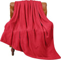 BEDELITE Fleece Blanket Soft Plush Twin Size Blanket Red 60"x80" | Ultra Soft by BEDELITE