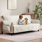 Soft Quilted Couch Cover with Pockets by Pamhaven