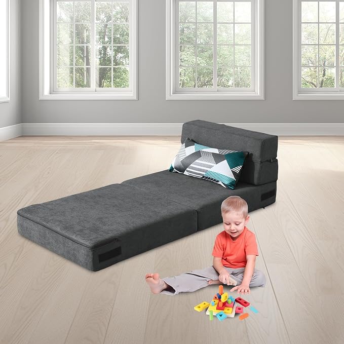 ANONER Fold Out Chair Bed Memory Foam - Image 5