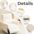 Oversized Power Recliner Chair Swivel Glider - Image 6
