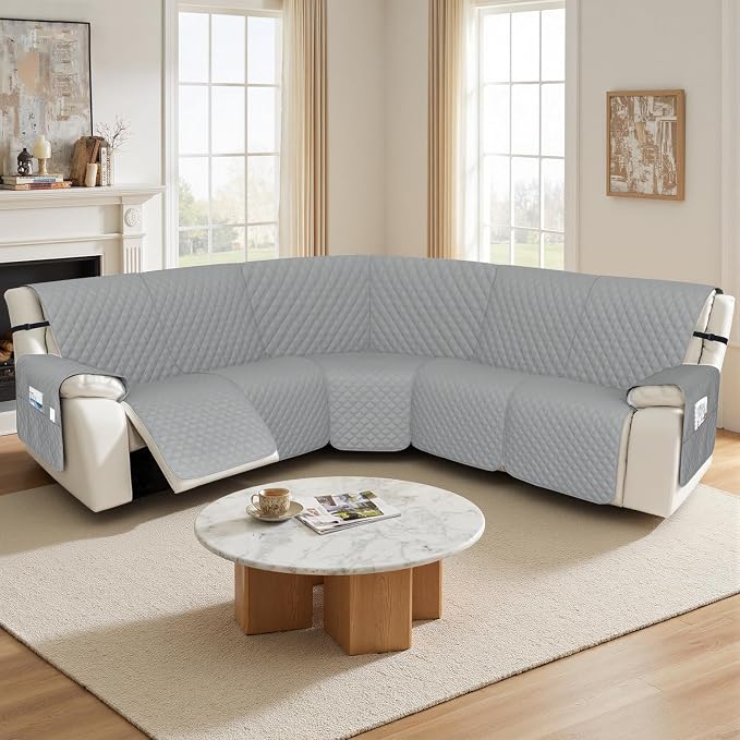 Arfntevss Recliner Sectional Couch Covers 1OO% Waterproof L Shape Sofa Cover - Image 7