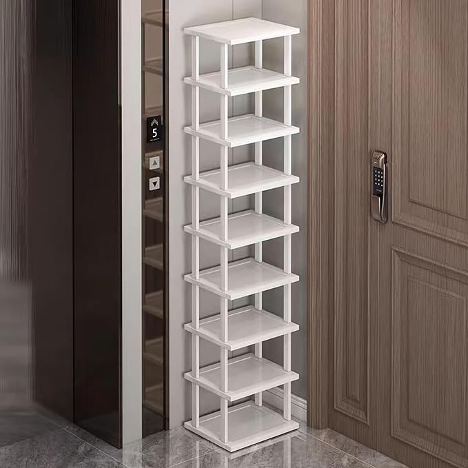 SAN HE Bamboo Shoe Rack 17 Tier- Vertical Shoe Rack - Image 9