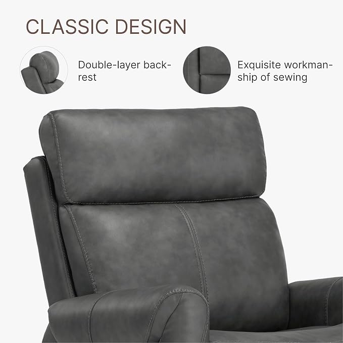 KISLOT Leather Recliner Chair for Adults Wall Hugger RV Recliner - Image 7