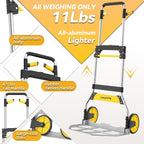 Aluminum Folding Hand Truck 309lb Capacity - Image 2
