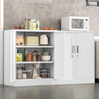 Wanfu Metal Storage Cabinet, Utility Room-White - Image 7