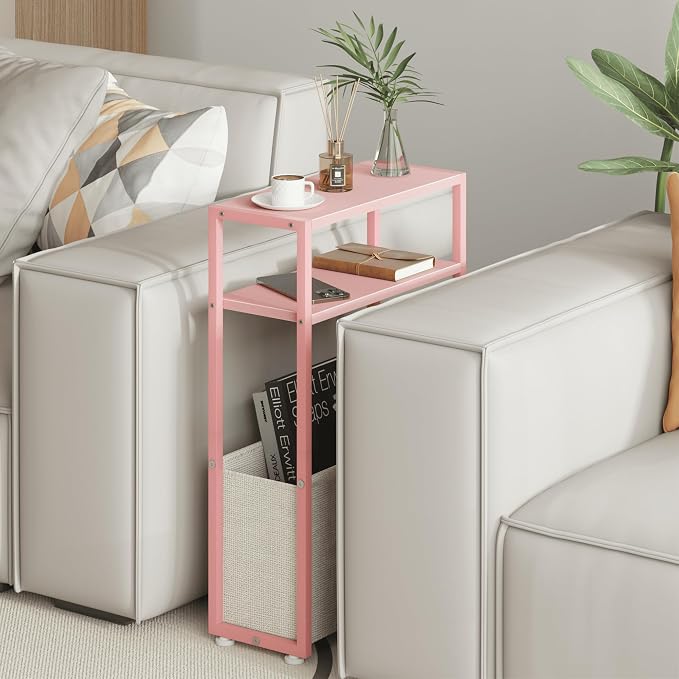 Leomonio Narrow Side Table, Slim End Tables - Image 4