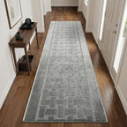 Runner Rug 18 ft, Extra Long Non-Slip Washable Rug, Rubber Backing, Rolled in - Image 7