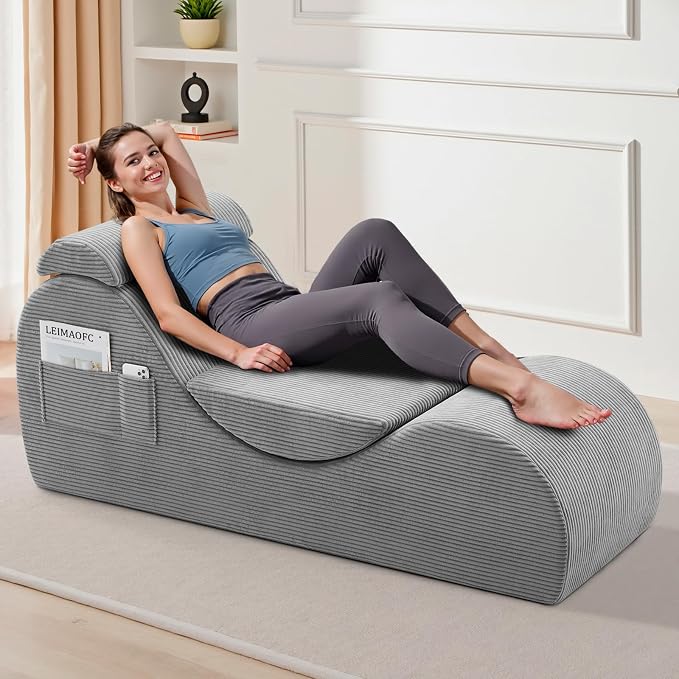 Yoga Chair Lounge for Adult, Ergonomic Chaise Lounge Chair by LEIMAOFC