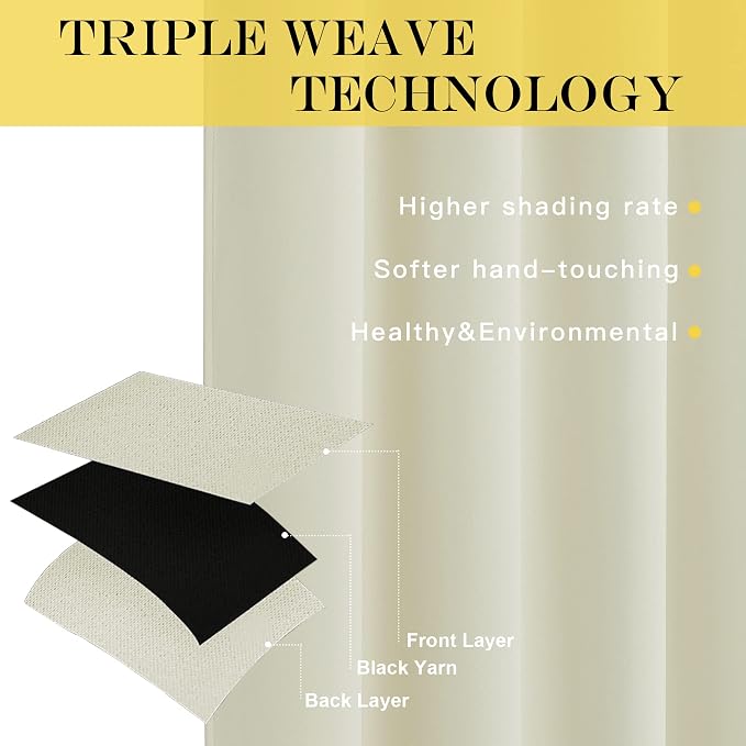 NICETOWN Blackout Curtain 95 inches Long - Image 3