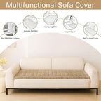 Couch Cover for Dogs, Washable Non Slip Plush Flannel Sofa Protector | Thick - Image 3