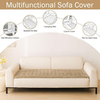 Couch Cover for Dogs, Washable Non Slip Plush Flannel Sofa Protector | Thick - Image 3