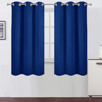 Blackout Curtains 42 x 63 inch/Royal Blue Curtains Set of 2 Panels/Thermal by Lemomo