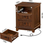 Joaxswe 18" Farmhouse Night Stand - Image 2