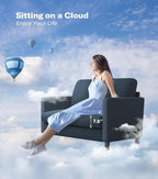 Welzona Loveseat, Comfy Teddy Love Seat - Image 6