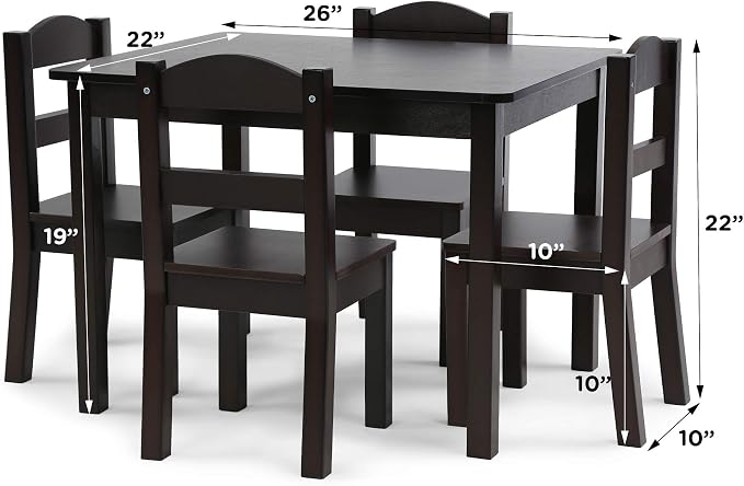 Humble Crew Kids Table and Chair Set, Toddler Activity Table - Image 3