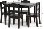 Humble Crew Kids Table and Chair Set, Toddler Activity Table - Image 3
