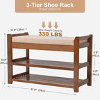 PETKABOO Shoe Rack Bench with Cushion, Shoe Rack - Image 2