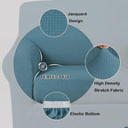 Turquoize 2 Piece Chair Covers Chair Slipcovers - Image 3