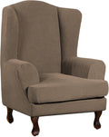 Turquoize Wingback Chair Covers 2 Piece Wing Chair Slipcover Stretch Slipcovers by Turquoize