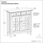 SIMPLIHOME Acadian Storage Cabinet - Image 2