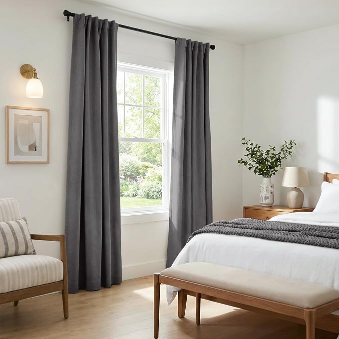 INOVADAY 100% Blackout Linen Curtains - Image 6