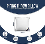 Utopia Bedding 14x14 Throw Pillow Inserts, Decorative Pillows, Plush & - Image 2