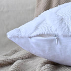 Set of 2 Soft Moroccan Throw Pillow Covers 18x18 Inch Plush Boho Decorative - Image 2