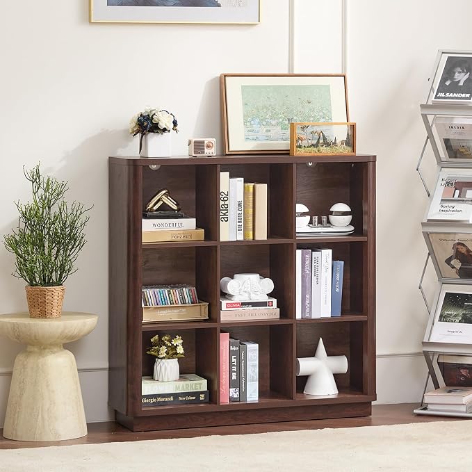 Joaxswe 9 Cube Bookshelf, 40.5" Wide Organizer Bookcase - Image 2