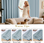 H.VERSAILTEX Blackout Curtains for Bedroom Thermal Insulated Room Darkening - Image 5