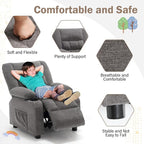 BOSMILLER Kids Recliner Chair， Push Back Toddler Recliner - Image 4