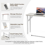TEMI Small Computer Desk Folding Table - Image 7