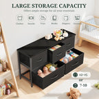 5-Drawer Dresser for Bedroom, Anti-Tip Wide Storage Organizer Fabric Chest of - Image 5