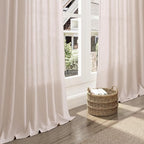 Natural White Linen Curtains 108 Inches Long - Image 5