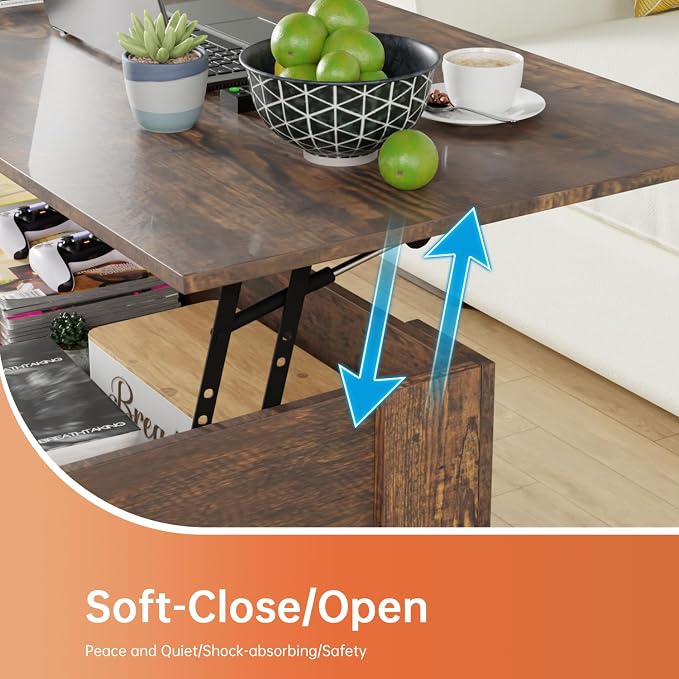 FDW Lift Top Coffee Table Coffee Table - Image 6